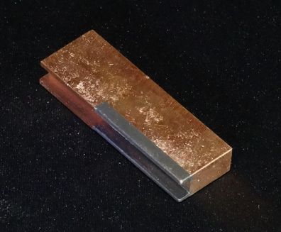 59x19,8x9,3mm (LxBxH) #B5 Kupfer Vollmaterial Ausschuss Teil