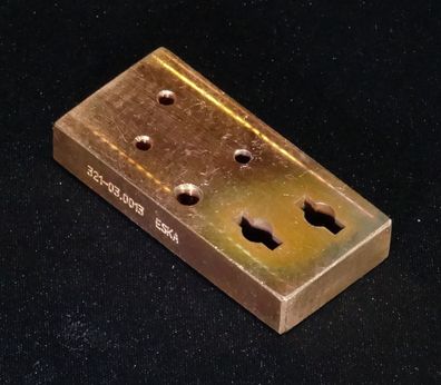 59x28,5x10mm (LxBxH) #B2 Kupfer Vollmaterial Ausschuss Teil