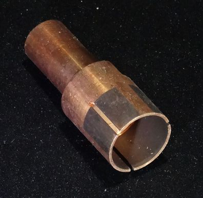 60x24,5x16mm (LxØ-1xØ-2) #B23 Kupfer Vollmaterial Ausschuss Teil