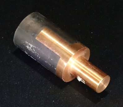 92,5x36,2x18mm (LxØ-1xØ-2) #B21 Kupfer Vollmaterial Ausschuss Teil