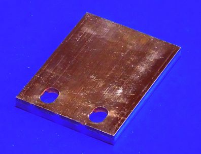 Kupfer Flach 106,7mm x 80mm x 10mm #B18