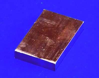 Kupfer Flach 61,4mm x 40mm x 10mm #B44