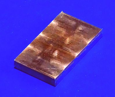 Kupfer Flach 80mm x 45mm x 10mm #B33