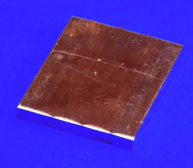 Kupfer Flach 96,5mm x 80mm x 10mm #B13