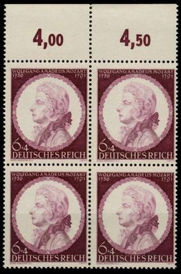 3. REICH 1941 Nr 810 postfrisch Viererblock X85D486