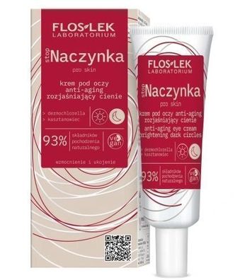 Flos-Lek Stop Naczynka Anti-Rötungen Augencreme hellend Anti-Aging 30ml