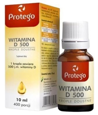 Vitamin D Ergänzung - Immunsystem Booster - 500 Tropfen Ã  10ml