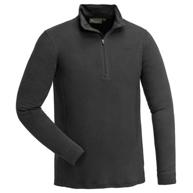 Abisko Merino Pullover Half-Zip Herren Baselayer Smoke Black