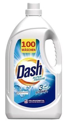 Dash Alpen Fresh Premium Wäsche Gel, 5l