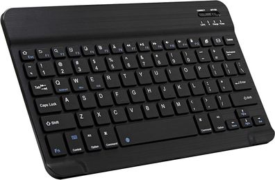 Kabellose lautlose Bluetooth-Tastatur, geeignet für Handy und Tablet-Tastatur, chwarz