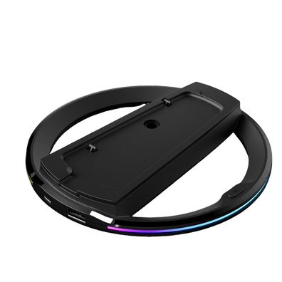 Geeignet für PS5/Slim/Pro Universalbasis, vertikale Standbasis, mit RGB-Licht, chwarz