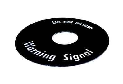 Klebeschild Warnblinkschlater DO NOT MISUSE Warning SIGNAL FÜR Porsche 911 912