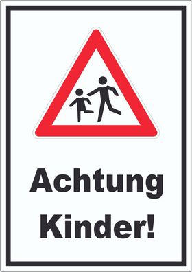 Achtung Kinder Aufkleber