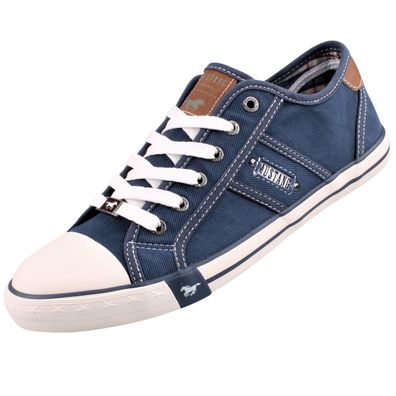 Mustang Herren Canvas Sneaker Jeansblau 4058310/841