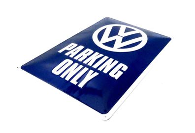 Original Blechschild VW Parking ONLY SCHILD PARKEN NUR FÜR VW