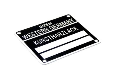 Klebeschild Kunstharzlack SCHILD Aufkleber FÜR Porsche 901 911 930 90170111105