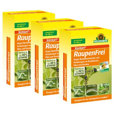 Neudorff Raupenfrei XenTari - 3x 25 g