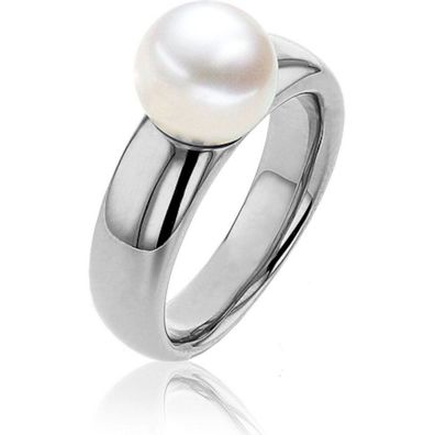 Luna-Pearls - 008.0530 - Ring - 585 Weißgold - Süßwasser-Zuchtperle 9.5-10mm