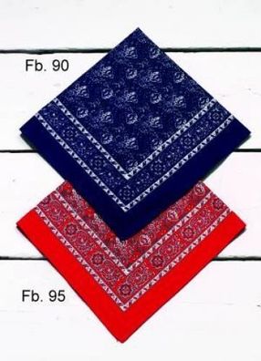 Vierecktuch Fb 95 paisley rot 70x70 cm