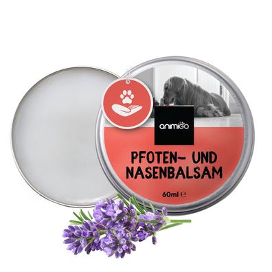 Nasen & Pfotenbalsam für Hunde & Katzen - 60ml Pfotenpflege & Nasenbalsam