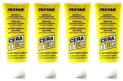 4X Textar Ceratec Bremsen Paste Fett Abs-Geeignet Cera Tec