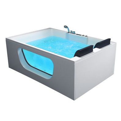 Whirlwanne AWT GE123E 188x125 Whirlpool Badewanne Massage Ozon