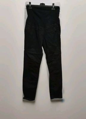 H&M MAMA Umstandshose Gr. 40 schwarz mit Bauchband Hose Schwangerschaft * A14*