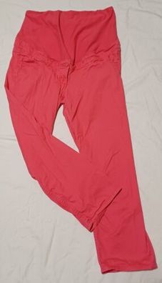 H&M MAMA Umstandshose Gr. 44 rosa Jeans mit Bauchband Hose Schwangerschaft * B8*