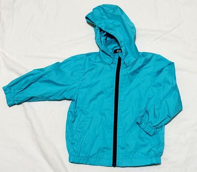 H&M Regenjacke Gr. 86/92 türkis Windjacke Mädchen mit Kapuze #A6#