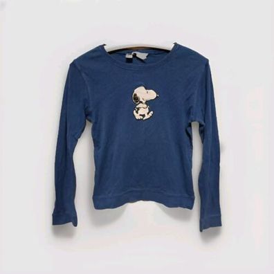 H&M Schlafshirt Gr. XS Mädchen Damen Pulli Schlafanzug Oberteil Snoopy * A2*