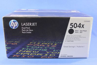 HP CE250XD HP504X Toner Black Doppelpack -A