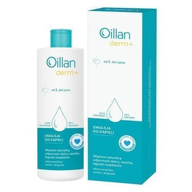 Oillan Derm+ Bademulsion, 400 ml - Beruhigendes Hautbad