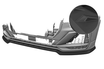 CSR Cup-Spoilerlippe mit ABE für Audi SQ2 (GA) CSL839-L Lackierung erforderlich (sch