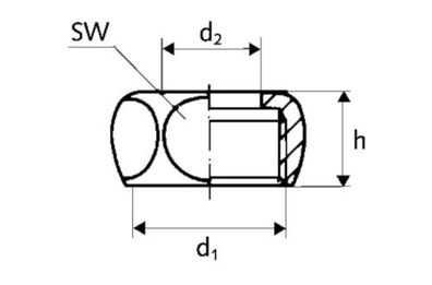 SCHELL Überwurfmutter ohne Dichtung, 1/2"x16, chrom 747180699