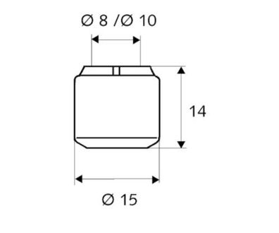 SCHELL Längenausgleichsstück 3/8"x8 266220099