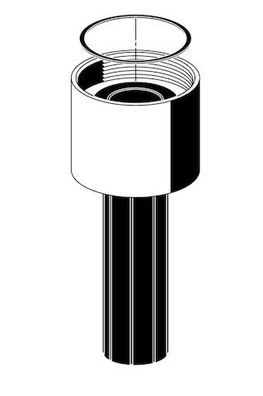 SCHELL Spülrohrverschraubung Schellomat BASIC, ILENT Eco, DITION/- Eco, chrom 2376706