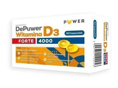 DePuwer Forte Vitamin D3 4000 IE, 60 Kapseln