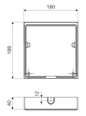 SCHELL Montagerahmen WALIS zur Verwendung bei Aufputzinstallation 777400699