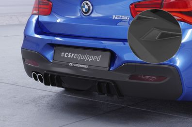 CSR Heckansatz für BMW 1er F20 / F21 M-Paket HA432-L Lackierung erforderlich (schwar