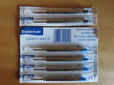 Großraummine Ersatzmine Staedler Jumbo 4x P 458-F-3 + 2x M-9 /6St