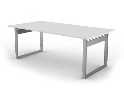 Kerkmann Schreibtisch 4037 Form 5 XL 200x100x68-82 cm Bügel-Gestell höhenverstellbar