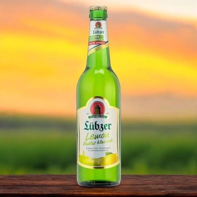 Lübzer Lemon 12 x 0,5l - Das klassische Radler mit 2,5% Vol