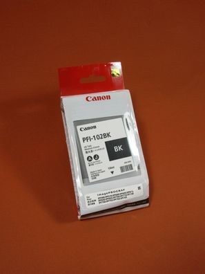 Original Canon PFI-102BK OVP, ruckerpatrone , Canon ink cartridge