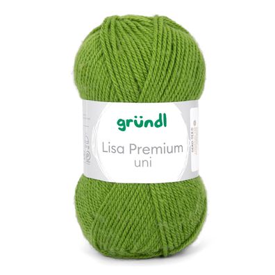 50g Gründl Lisa Premium Uni | 33 maigrün | Wolle Garn Stricken Häkeln 33,00€/kg