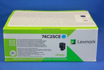 Lexmark 74C2SCE Toner Cyan -A