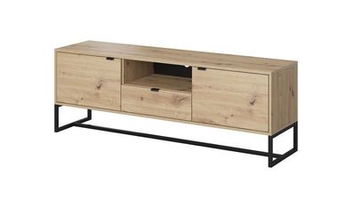 BETTSO TV-Schrank TV-Tisch mit Schubladen AMBER in Artisan Eiche