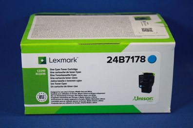 Lexmark 24B7178 Toner Cyan -A