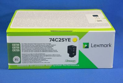 Lexmark 74C2SYE Toner Yellow -A