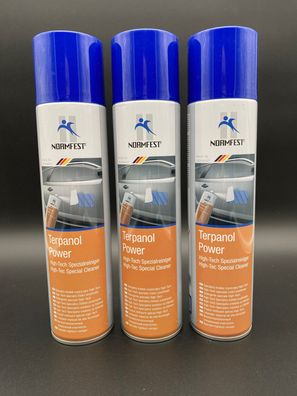 3x Normfest Terpanol High-Tech 400ml Power Klebstoffentferner Spezialreiniger