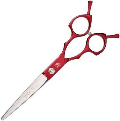 WOLF Superior Hundeschere Tierschere 6,5" Red